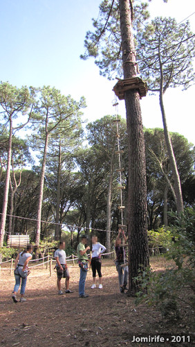 Parque Aventura: Subir o percurso negro