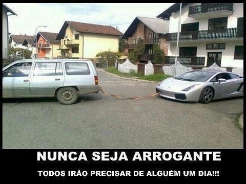 Nunca seja arrogante
