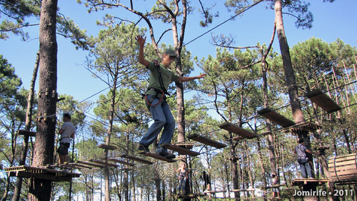 Parque Aventura: Caminhar pelas tábuas