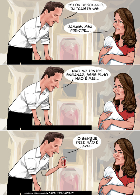 Cartoons - O bebé de William e Kate