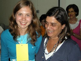 Alina, aluna moldava, conquistadora do 2º Prémio