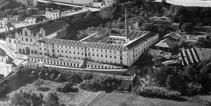 Fábrica de Lanifícios de Santa Clara, vista aér Fábrica de Lanifícios de Santa Clara, vista aér
