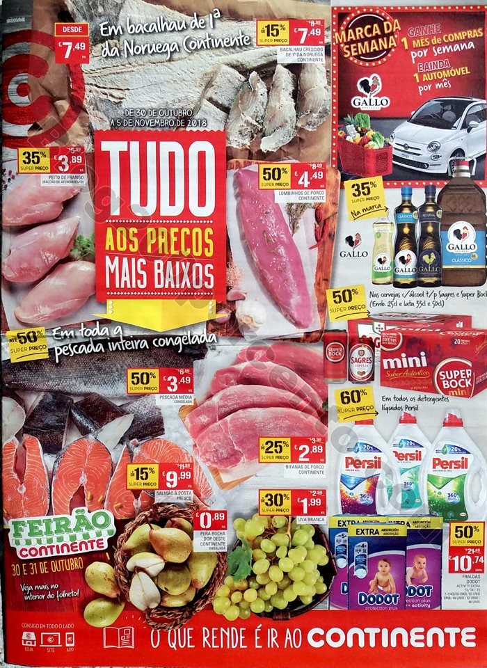 Folheto Promoções Continente Antevisão 30out-5nov