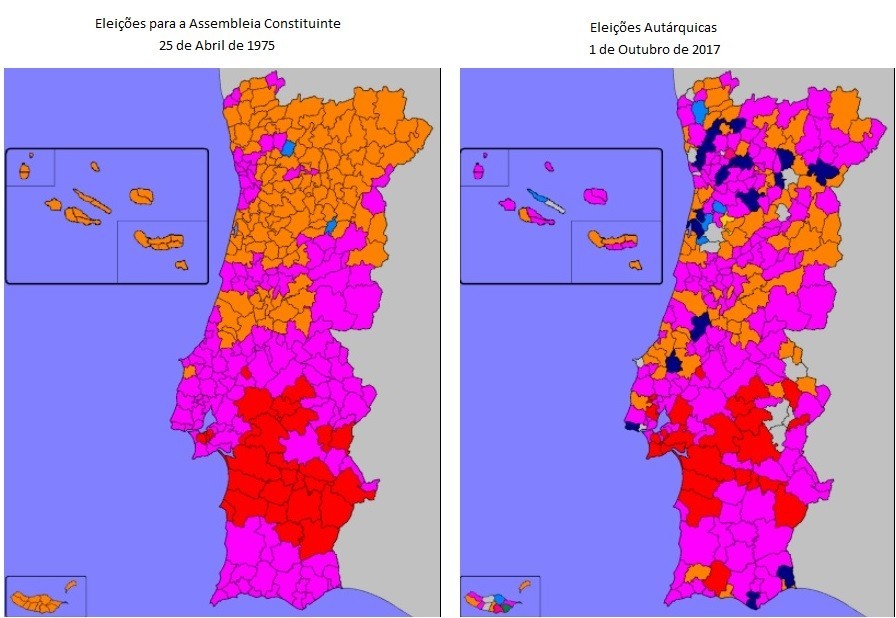 2018-02-11 Eleições 1975 e 2017 mapa de resultad