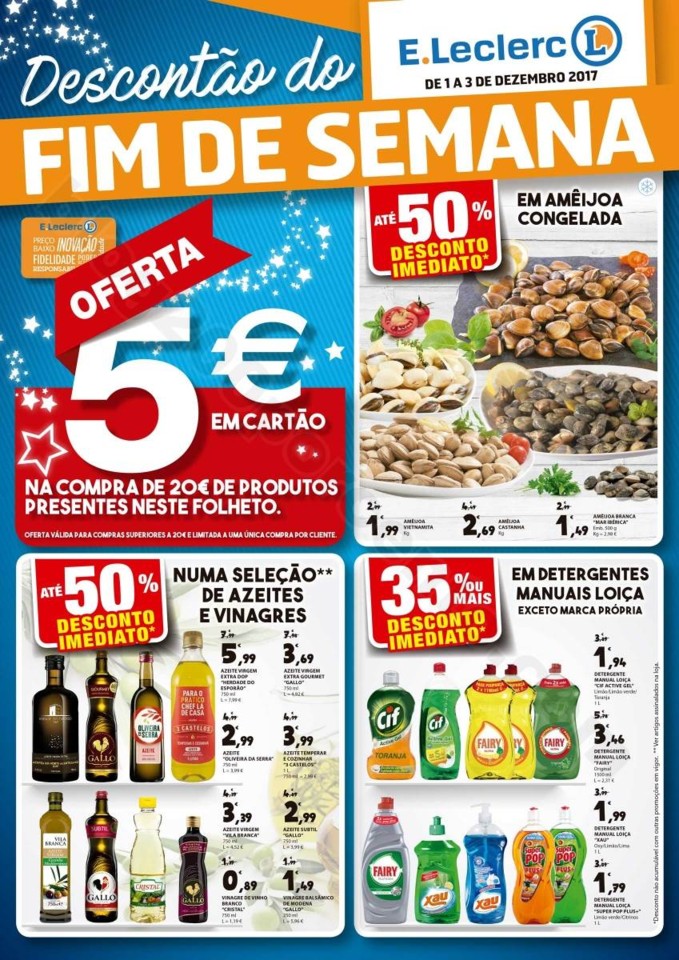antevisão folheto Descontão do fim de semana E.Leclerc 1a3dez