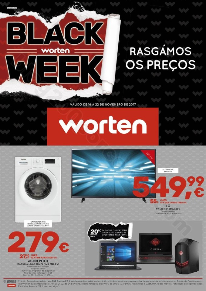 Antevisão Black Week / Friday WORTEN Promoções De 16 A 22 Novembro ...