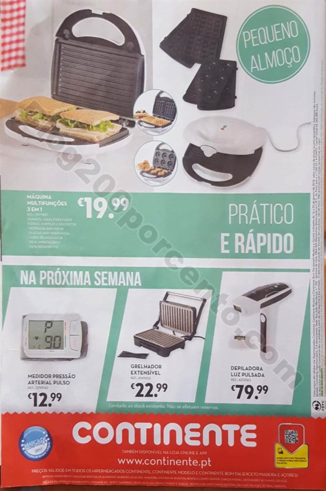 antevisão folheto Continente Bazarão 16a22jan