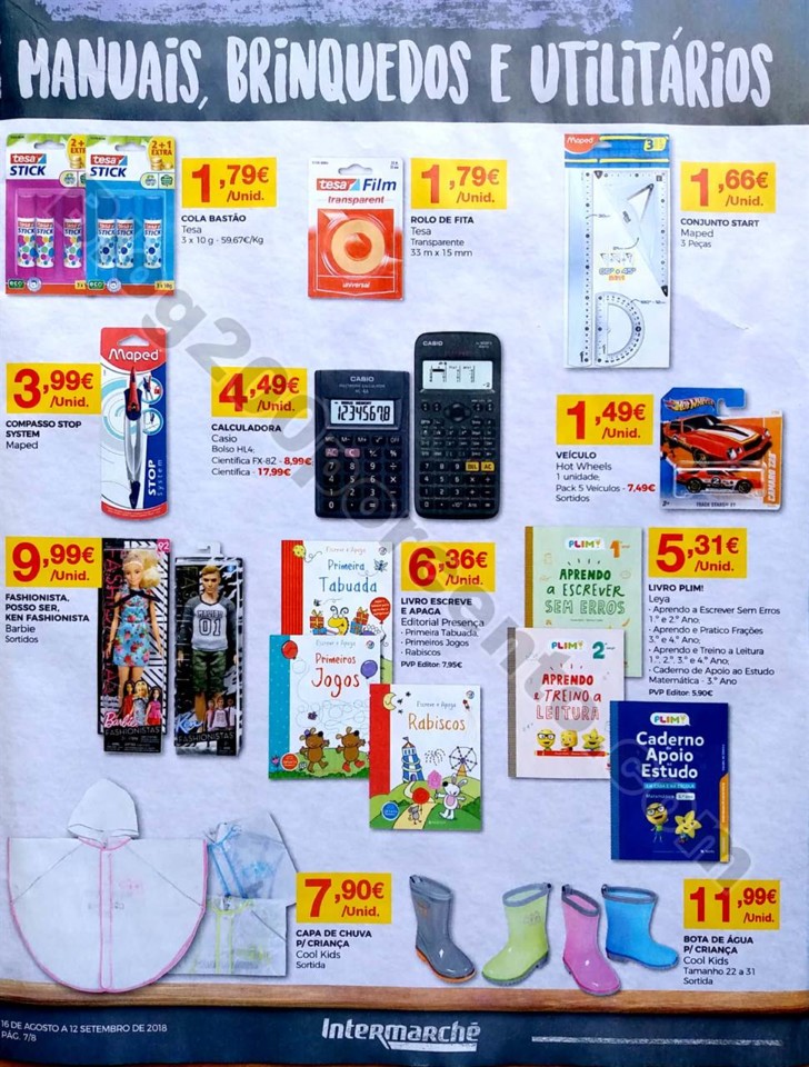 folheto Intermarché 16ago-12set Regresso às Aulas