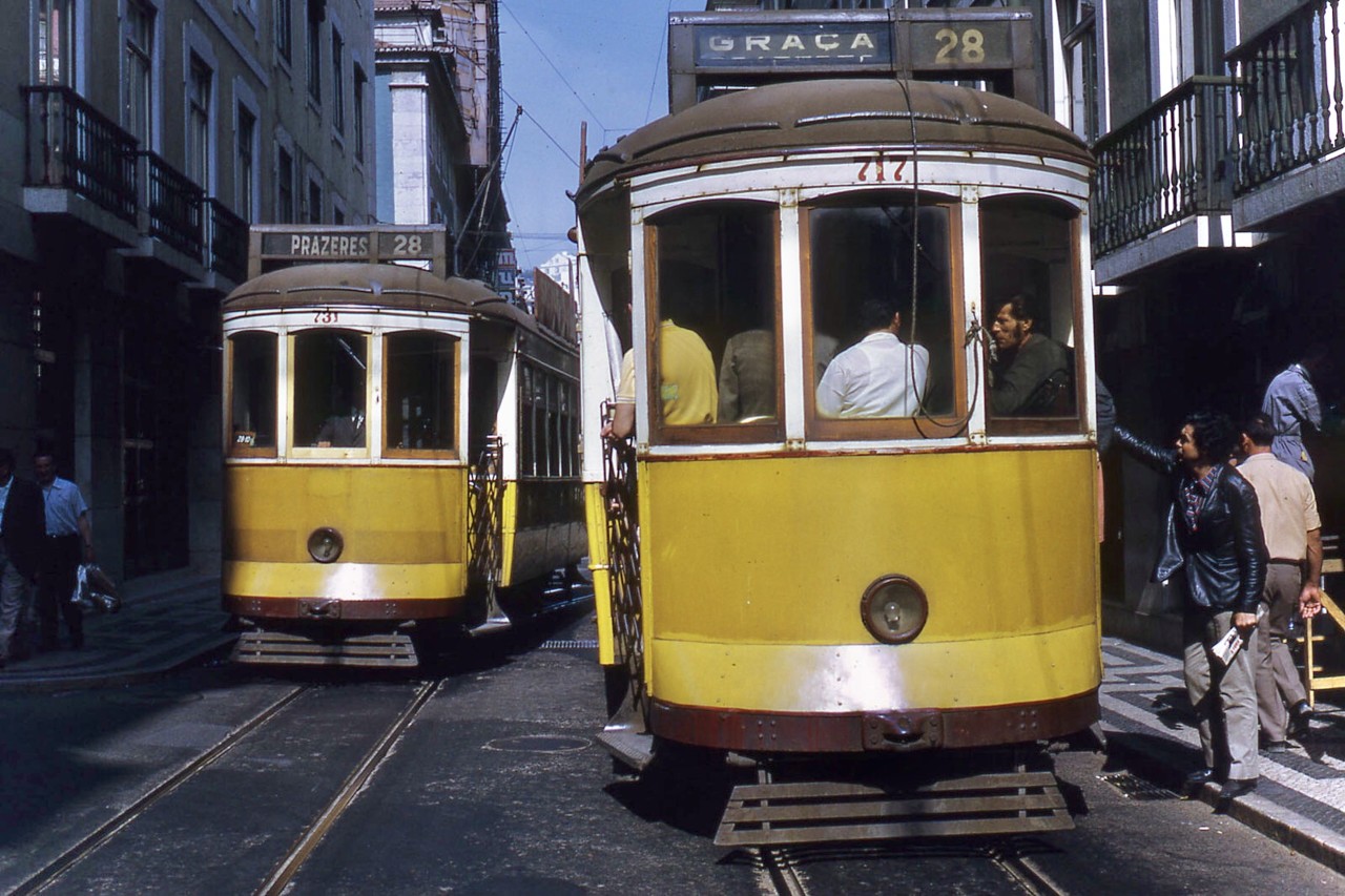 Eléctricos da Graça e dos Prazeres, Lisboa (J.-H. Manara, 1972)