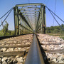 Ponte de ferro do comboio em Alfarelos