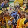 Preparativos Festival Janmashtami Nova Deli, Índi
