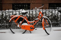 Neve em Brooklyn, Nova Iorque, EUA