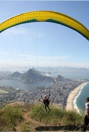Vista do Morro dois Irm&atilde;os no Leblon com as praia