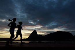Amanhecer - Aterro do Flamengo - Cariocas correm n