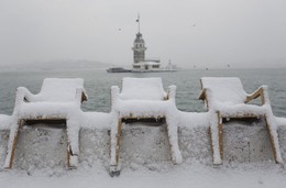 Neve em Istambul, Turquia