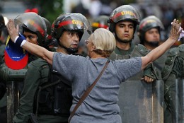 Protesto contra Nicolas Maduro, Caracas, Venezuela