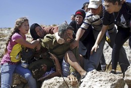 Tentativa impedir detenção criança, Nabi Saleh